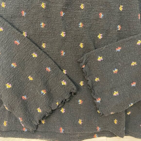 Madewell Texture & Thread Long Sleeve Floral Top - Picture 5 of 7